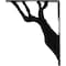 Ekena Millwork Damon Wrought Iron Bracket, (Triple center brace), Powder Coated Black 2"W x 12"D x 15"H BKTM02X12X15TDA - alternate 8